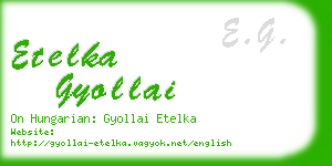 etelka gyollai business card